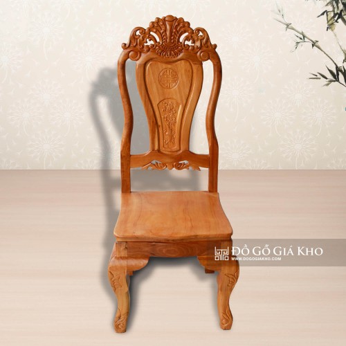 Bàn Ăn Gỗ Căm Xe Mặt Gõ Kiểu Bánh Tây