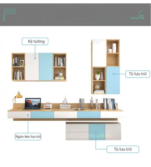 Bàn học đa năng