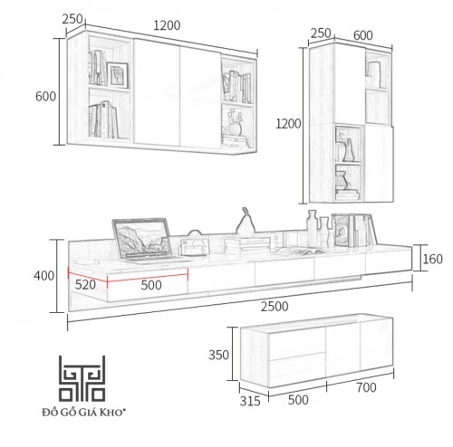 Bàn học đa năng