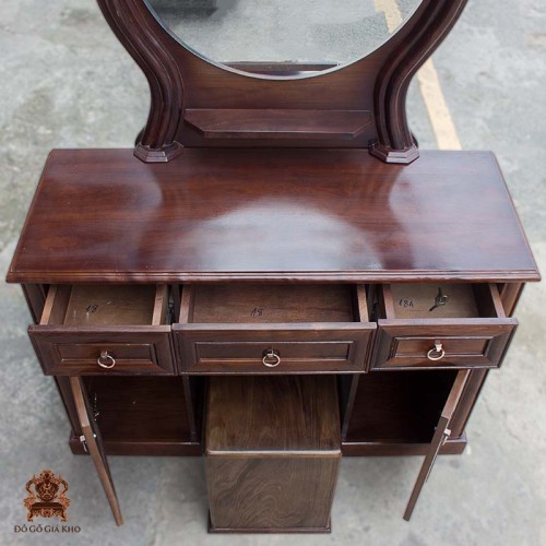 Bàn Phấn Gỗ Óc Chó