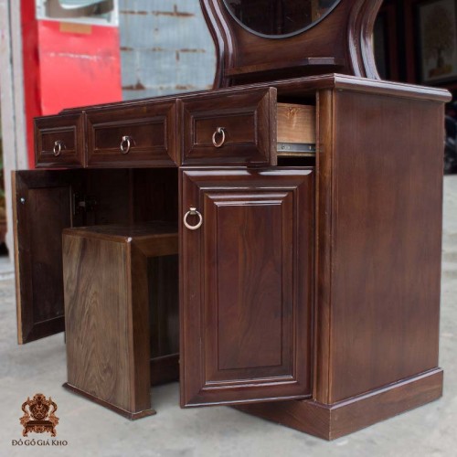 Bàn Phấn Gỗ Óc Chó