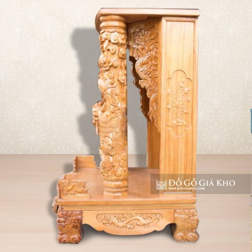 Bàn Thờ Thần Tài Ông Địa Gỗ Gõ Đỏ