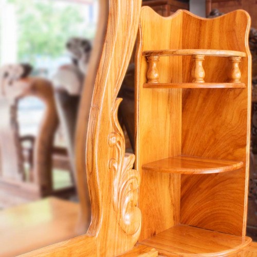 Bàn Trang Điểm Gỗ Gõ Đỏ Kiểu Nữ Hoàng