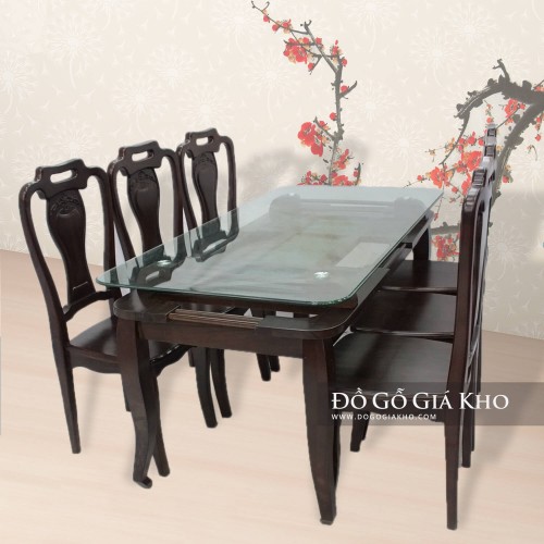 Bộ Bàn Ăn Gỗ Mun