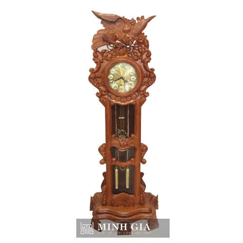 Đồng Hồ Gỗ Gõ Chạm Đại Bàng
