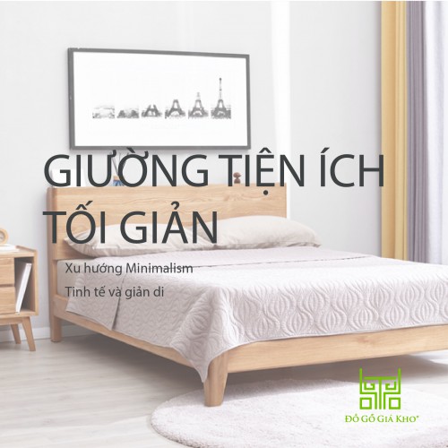 Giường tiện ích tối giản