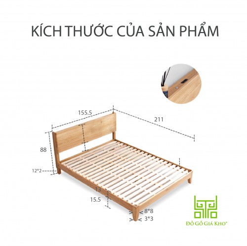 Giường tiện ích tối giản