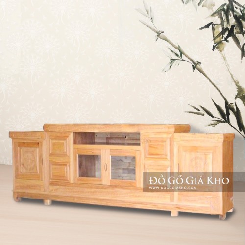 Kệ Tivi Gỗ Đinh Hương Cao Cấp Cổ Điển 2,2m