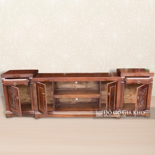 Kệ Tivi Gỗ Mun Kiểu Nhô