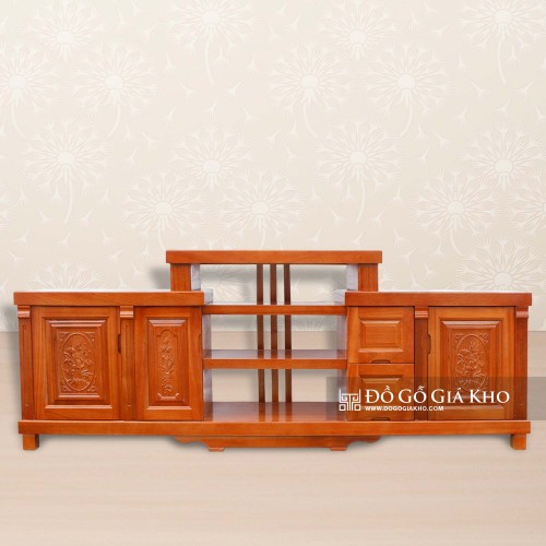 Kệ Tivi Gỗ Xoan Đào Kiểu Mâm 1m8