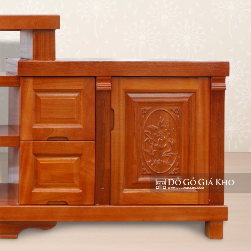 Kệ Tivi Gỗ Xoan Đào Kiểu Mâm 1m8