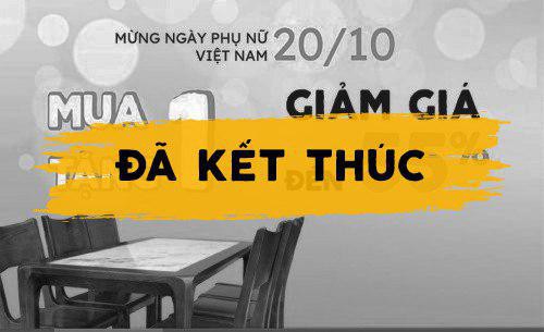 [KẾT THÚC] Chương trình Khuyến mãi 20/10