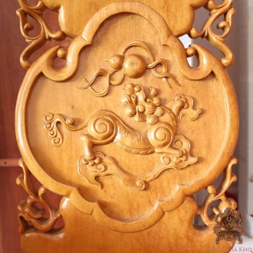 Salon gỗ Gõ Đỏ tay 16 chạm Nghê