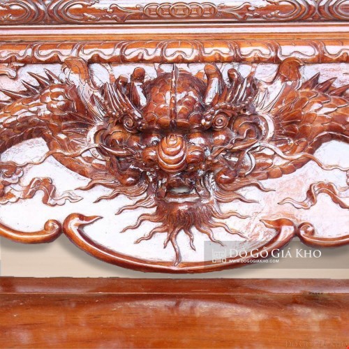 Sập Thờ Gỗ Gụ Chạm Tứ Linh