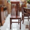 Bàn Ăn Gỗ Sồi 4 Ghế Mặt Bo Tròn