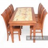 Bàn Ăn Gỗ Sồi Cao Cấp Mặt Đá