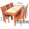 Bàn Ăn Gỗ Sồi Cao Cấp Mặt Đá