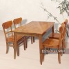 Bàn Ăn Gỗ Thông 4 Ghế