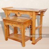 Bàn Thờ Gỗ Gõ Chạm Tròn