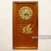 Tranh Đồng Hồ Gỗ Gõ Kèm Đốc Lịch Thuận Buồm Xuôi Gió