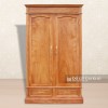 Tủ Áo Gỗ Gõ kiểu trơn 2 Cánh