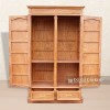 Tủ Áo Gỗ Gõ kiểu trơn 2 Cánh