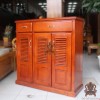 Tủ Giày Gỗ Thông Ghép 3 Cánh