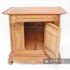 Tủ thờ gỗ gõ đỏ trơn chân quỳ