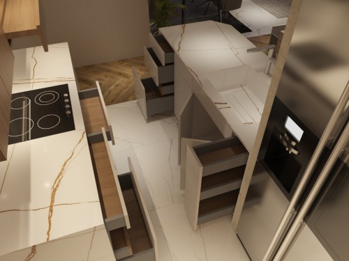 Thi Công Phòng Bếp Căn Hộ Kingdom Quận 10