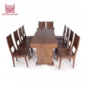 Bàn ăn gỗ sồi nguyên tấm