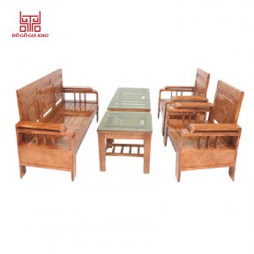 Bàn ghế gỗ sồi hộp