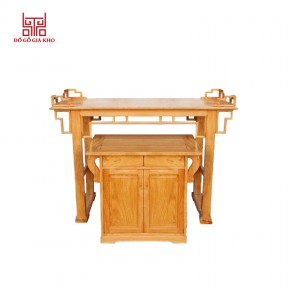 Bàn thờ gỗ gõ đỏ kiểu tủ