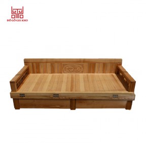 Giường gấp gỗ sồi ngăn kéo