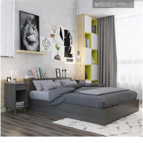 Giường ngủ gỗ mdf chống ẩm - gn052