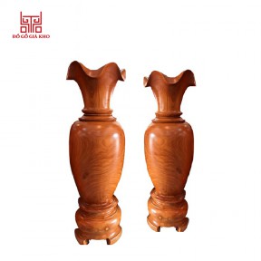 Lục bình gỗ cẩm vàng 1m8