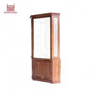 Tủ rượu gỗ mun góc