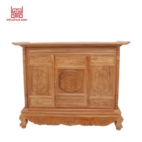 Tủ thờ gỗ gõ đỏ tam đa thẳng
