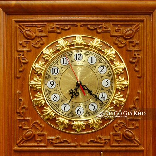 Tranh Đồng Hồ Gỗ Gõ Kèm Đốc Lịch Thuận Buồm Xuôi Gió