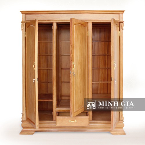 Tủ quần áo gỗ gõ đỏ
