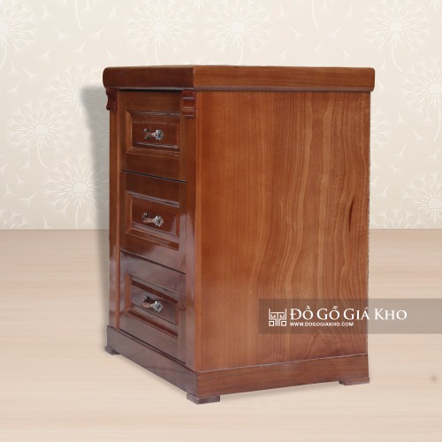 Tủ Đầu Giường Gỗ Xoan Đào 3 Ngăn Kéo