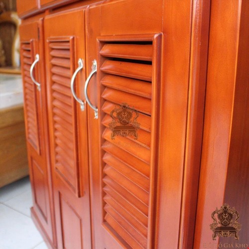 Tủ Giày Gỗ Thông Ghép 3 Cánh