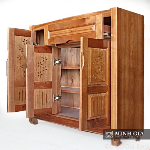Tủ giày gỗ xoan đào
