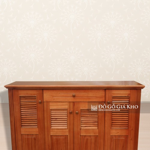 Tủ Giày Gỗ Xoan Đào 4 Cánh