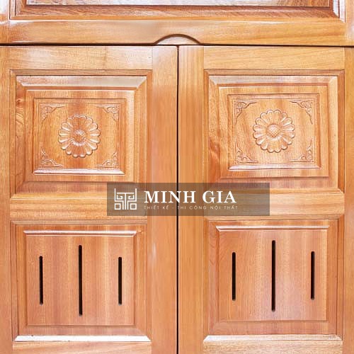 Tủ giày gỗ xoan đào