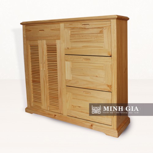 Tủ giày thông minh gỗ thông