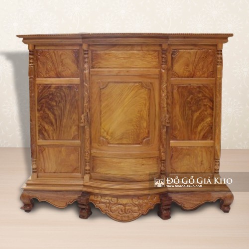 TỦ THỜ GỖ GÕ ĐỎ TRƠN